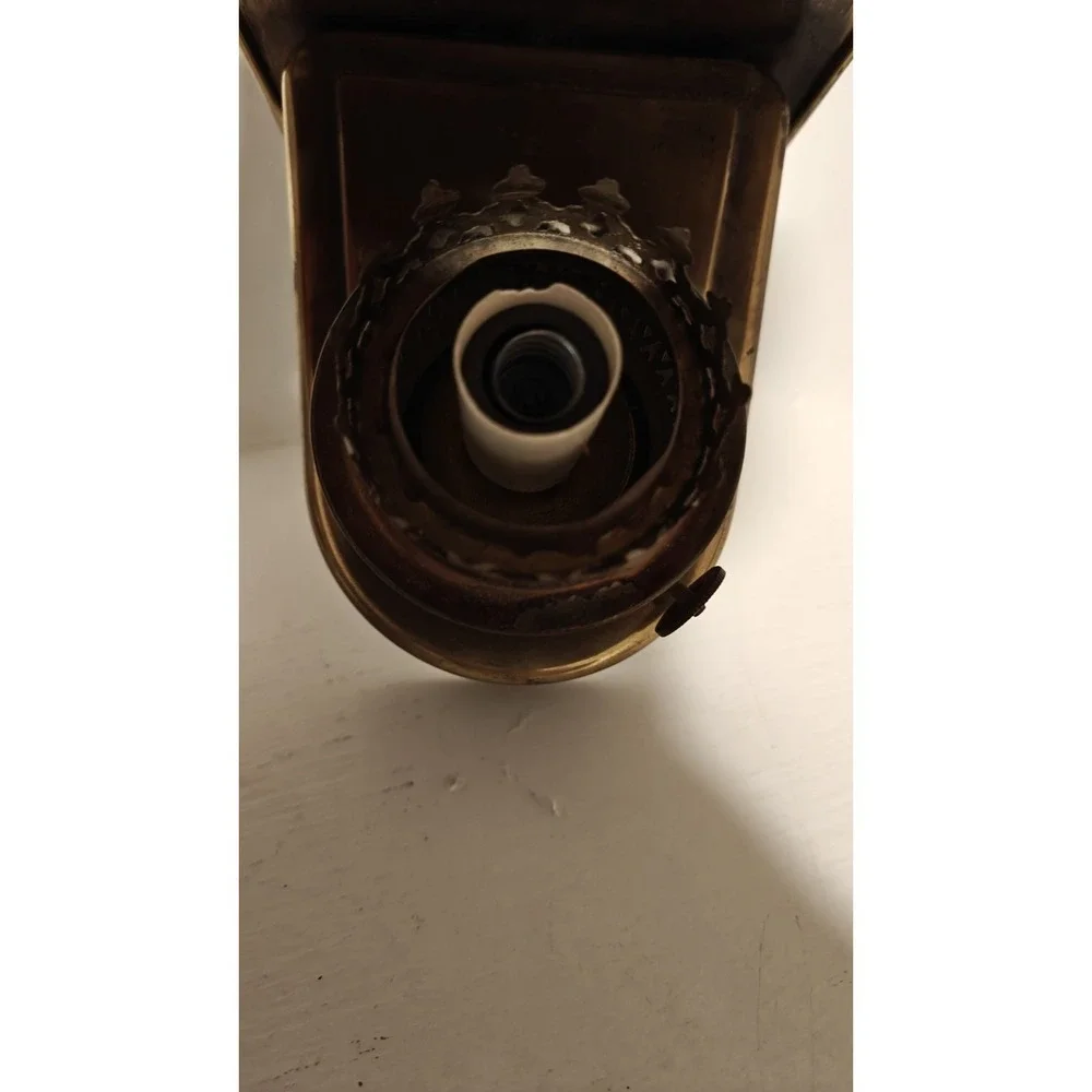 Vintage Rare D.H.R. Holland Den Haan Rotterdam Brass Lamp